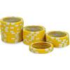 POKEO Fiches Poker Laser Las Vegas 11,5g Nucleo in Metallo - Rotolo da 25 Pezzi, Valore $1000 Giallo - Texas Hold'em Blackjack Stile Casinò Las Vegas