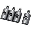 PrecisionGeek Titolari del Corpo Tamiya Lunchbox Grigio Canna di Fucile anodizzato 4pz