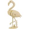 Georgie Porgy 3D Wooden Puzzle Flamingo Model Woodcraft Construction Kit Giocattolo per Bambini (JP269 Flamingo 22pcs)