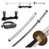 Udekit Anime Ninja Spada di bambù Katana Guerriero Arma-40pollici(104 cm),con Cintura e Supporto,per Halloween,Festa a Tema Carnevale Festa in Maschera Cosplay
