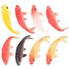 TOYANDONA Mini personaggi di pesce Koi 8 pezzi realistici pesci in miniatura per la decorazione della casa delle bambole e mini accessori scenari, modello in plastica, per progetti artigianali fai da