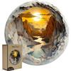 Rongxze Puzzle in legno per adulti, 34 x 34 cm, 300 pezzi, canyon tramonto 3D, pezzi unici irregolare antistress, decorazione da parete regalo