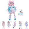niannyyhouse BJD Blind Box, statuette della serie Sugary Girls, 18 cm, bambola snodata a sfera, 1/8 MJD, action figure da collezione (6 pezzi)