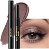Erinde Matita per ombretto glitter tortora, lunga durata, resistente all'acqua, formula cremosa, ombretto ad alto pigmento, effetto luce istantanea #15