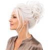 CAISHA Cravatta Per Capelli 100% Capello Umano Pezzo Per Capelli Ispessimento Dei Capelli Treccia Fascia Per Capelli Accessori Per Capelli Biondo Platino H312b