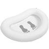 SILENRADAWN Pediluvio Gonfiabile in Pvc, Vasca Portatile Bianca per Lavapiedi, Facile da Gonfiare e Sgonfiare, per Casa e Relax dei Piedi