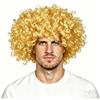 COSORO Parrucca da Clown,Oro Afro Parrucca Riccioli Parrucca Riccia,Donna Uomo,Hippie Discoteca Popstar 60s 70s 80s Per Costumi in Maschera Festa Carnevale Halloween Circo Cosplay Festa a Tema