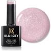 Bluesky Smalto Gel per Unghie 10ml, Pink Glitter Drama - BRF06, Smalto Gel Pink per Manicure 21 Giorni, Professionale, Salone & Uso Domestico, Richiede Polimerizzazione con Lampada LED UV