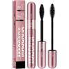 Beauty Glazed Mascara 2 in 1 per volume e lunghezza, mascara telescopica in fibra di seta 4D, impermeabile, nero, volume 5 volte più lungo, volume e lunghezza di lunga durata per un effetto ciglia finte