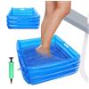 Generico Pediluvio Gonfiabile, Vasca Da Bagno Portatile Per Piscina, 35x35x14cm Vaschetta Lavapiedi Piscina, Lavabo Multifunzionale Gonfiabile Per I Piedi , Spa, Bacino Per Piedi Morbidi Per Cortile, Spiaggia