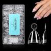 TOMICCA 504 Pezzi Mezza Capsule Unghie Mandorla Corta, 12 Misure