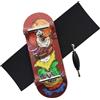 RACOFSB Pro Fingerboard 34mm Wooden Board Professional Finger Skateboard Trucks CNC Swirl Wheels (Hamburg)