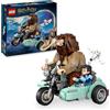 LEGO Harry Potter Giro sul Sidecar di Hagrid e Harry - Moto Giocattolo da Esposizione con Sidecar e Fgiura di Edvige - Regalo di Compleanno per Bambine e Bambini Fan del Mondo Magico da 9 Anni - 76443