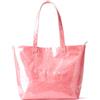 KALIDIBorsa di totalizzatore della carta kraft, borsa da spiaggia ultra trasparente in PVC con cerniera Hobo, porta tutto in plastica rosa, Large
