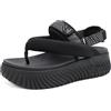 COFACE Ortopedici Sandali Trekking Donna Comode Camminata Fascite Plantare Memory Foam Sportivi Sandalo Estive Aperti Escursionismo Spiaggia Piscina Mare Eleganti Platform Infradito Beige 39