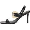 VERSACE JEANS COUTURE Sandali Donna Nero Sandali Alti con Fibbia Baroque 37