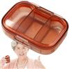Genérico Portapillole da viaggio trasparente - Pro | organizer giornaliero - portapillole da viaggio estetico portatile 3 scomparti separati di vitamine integratori 3 stoccaggio discreto compatto Im