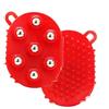 HoneybeeLY Guanti di drenaggio linfatico per donne, sfera di massaggio portatile, strumento di rilievo dei muscoli del corpo a rulli con 7 rulli a sfere a rulli in metallo per la schiena (Red)
