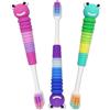 Dental Aesthetics Spazzolino da denti a forma di bruco (set di 3) ~ Spazzolini piccoli per bambini da 0 a 3 anni