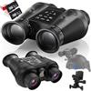 Generic Binocolo con visione notturna per adulti, effetto 3D, zoom digitale 6X, FOV 40°, testa montata con infrarossi, foto 3D e registrazione video 4K, include 2 schede da 32 GB