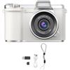 KIMISS Videocamera Digitale Portatile da 48 MP 1080P, Zoom 8X Messa a Fuoco Automatica Antivibrazione Schermo Ribaltabile da 2,4 Pollici, Funzione Webcam Flash Incorporata Ricarica USB (1)