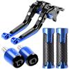 OIAJDSAD per Yamaha NMAX 160/155/125 2015 2016 2017 2018 2019 2020 2021 2022 2023 2024 Moto Leva Frizione Regolabile Maniglia del Freno Leve Freno Frizione Motocicletta(Blue Black Set)