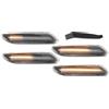 INFINAUTO 1 Paio LED Indicatore Dinamico Sequenziale Laterale Parafango Freccia Anteriore Per Mini Cooper R60 Countryman R61 Paceman 11-16 Chips LED Lens Trasparente 63139802569/63139802570