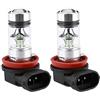 Kuuleyn Lampadine per fari a LED, 2x H8 H11 8000K Blu ghiaccio 100W Kit lampadine per fari a LED Fendinebbia Luce di guida per auto Luce rana Luce di guida diurna