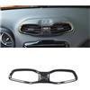 WEIFANAA Interni Auto Per Jeep Per Renegade Auto Interni Volante Decorazione Ingranaggio Protezione Controllo Centrale ABS Copertura Adesivi Accessori Interni(Central air outlet)