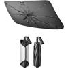 SHAOHAO Compatibile con Dacia Duster 3 2024 2025 2026 Parasole per Auto Parabrezza Parasole Facile Conservazione Maniglia Cordone Protezione UV Accessori