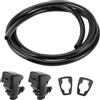 INFINAUTO Getto Lavavetri Anteriore Per Jeep Grand Cherokee 11-18 1pc | Per Jeep Commander 06-10,Per Jeep Liberty 08-12,Per Dodge Nitro 07-11,55372143AB/68157568AA/8265A127/8265A128,Nero,Plastica