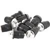 Cocoarm Viti Universali per Parabrezza Moto da 10 Pezzi, Sostituzione Esagonale Interna M5 in Alluminio Resistente per Parabrezza Moto (SILVER)