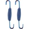 QUARKZMAN Moto Scarico Tubo Molla 2Pz 68mm 2.68 Acciaio Inox Blu Per Moto