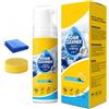 Generico 4 in 1 Spray Detergente Sedili Auto, 150ML Detergente Schiuma Enzimatica per Autos, Detergentes Interni Auto con Salvietta Spugna, Detergentes Schiuma Enzimatica Multiuso, per Prodotti Lavaggio Autos
