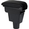 ZENVI Braccioli Compatible with Hyundai i10 Braccioli 2019-2024 Console Centrale Organizer Immagazzinaggio Scatola Doppio Spazio Piastra appoggio gomito estesa （linea bianca）