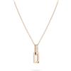 Liebeskind Berlin Collana 45 cm in acciaio inox con ciondolo, 45 cm, Acciaio inossidabile, Zirconia cubica