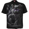 Spiral Cattitude Unisex T-Shirt Nero XL 100% Cotone Regular
