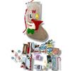 Generico Calza della Befana Tradizionale con Dolci Assortiti, 6 Snack, Caramelle 100g, Cioccolatini, Lecca-lecca, Monetine e Banconote di Cioccolato