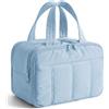 BAGSMART Beauty case da viaggio per donna, grande borsa da toilette da appendere per donne, borse trucco organizer con maniglia per viaggi, borsa lavaggio impermeabile, Blu chiaro, Grande