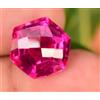 Gemsmyriad Naturale Rosso Rosa Rubellite Tormalina 15.00Ct Certificato Esagonale Dama Gemma