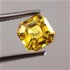 Naturale Meraviglioso Zaffiro Giallo Ceylon Loose Taglio Asscher Gemma 6x6 MM