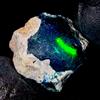 OPAL EMPIRE Opale Etiope Naturale Grezzo Nero Fire Opal 8,50 ct 15x13 mm