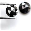 Surat*Diamond*City DIAMANTE NERO 2.5MM/1 PZ ROTONDO ROSECUT DIAMANTE NATURALE VENDUTO PER PIETRA