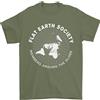Gildan Flat Earth Society Membri In Giro Per Il Mondo T-Shirt Uomo Gil dan 100% Cotone