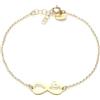 Louis Ciocchetti dal 1887 Bracciale Argento 925 con Infinito colore oro