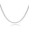 OROVI Collana Donna Argento 925 Collana 45 cm, estendibile fino a 50 cm, Made in Italy, gioiello anallergico confezionato in un elegante astuccio portagioie