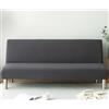 Generico Copridivano Letto Senza Braccioli - Fodera Elasticizzata Lavabile Antiscivolo per Divano Letto Pieghevole 2/3 Posti, Protezione Completa, 14 Colori Disponibili (Grigio Chiaro, 150-190cm)