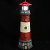 OSALADI Faro solare a LED Faro decorativo paesaggio statua giardino luce via solare all'aperto lampada per cortile prato, cortile ornamento rosso