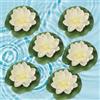 Cerioll Ninfee Artificiali, Ninfee Artificiali Galleggiante, Galleggianti Fiori Artificiali Ninfee, Ninfea Artificiale, Galleggiante Stagno Decor Ninfea, Fiori Di Loto Galleggianti Per Laghetti, 6 Pezzi