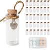 LOYONAL Boccette Con Tappo Sughero - 35 Pezzi 10ml Mini Bottiglie Di Vetro - Bottigliette Piccole